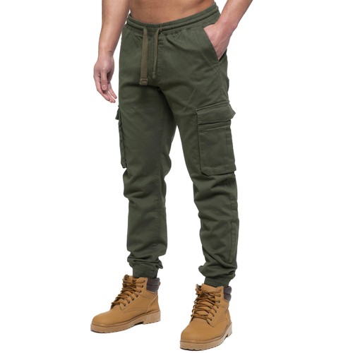 Enzo cargo trousers mens - enzo,