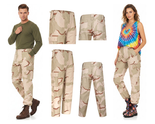 Camo combat cargo trousers s - camo,