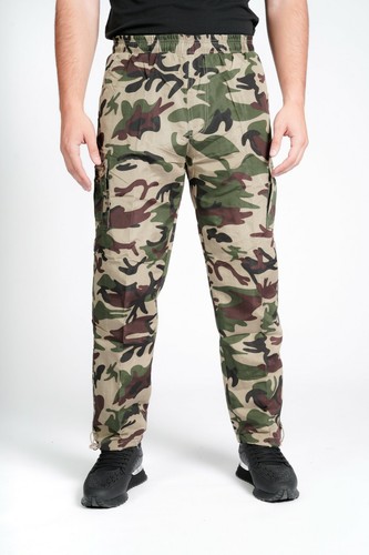 Mens cargo trousers - mens, fleece