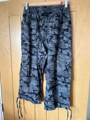 Grey camouflage cargo - cargo, trousers