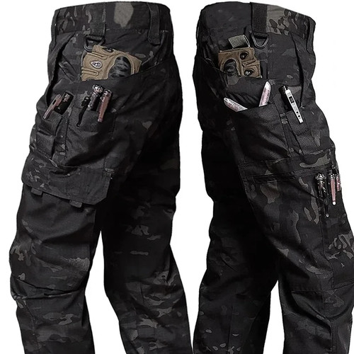 Men tactical cargo trousers - tactical,